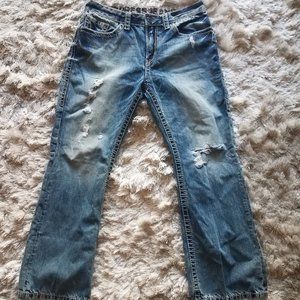 Express Kingston 34x30 Men's Denim Jeans Worn Look